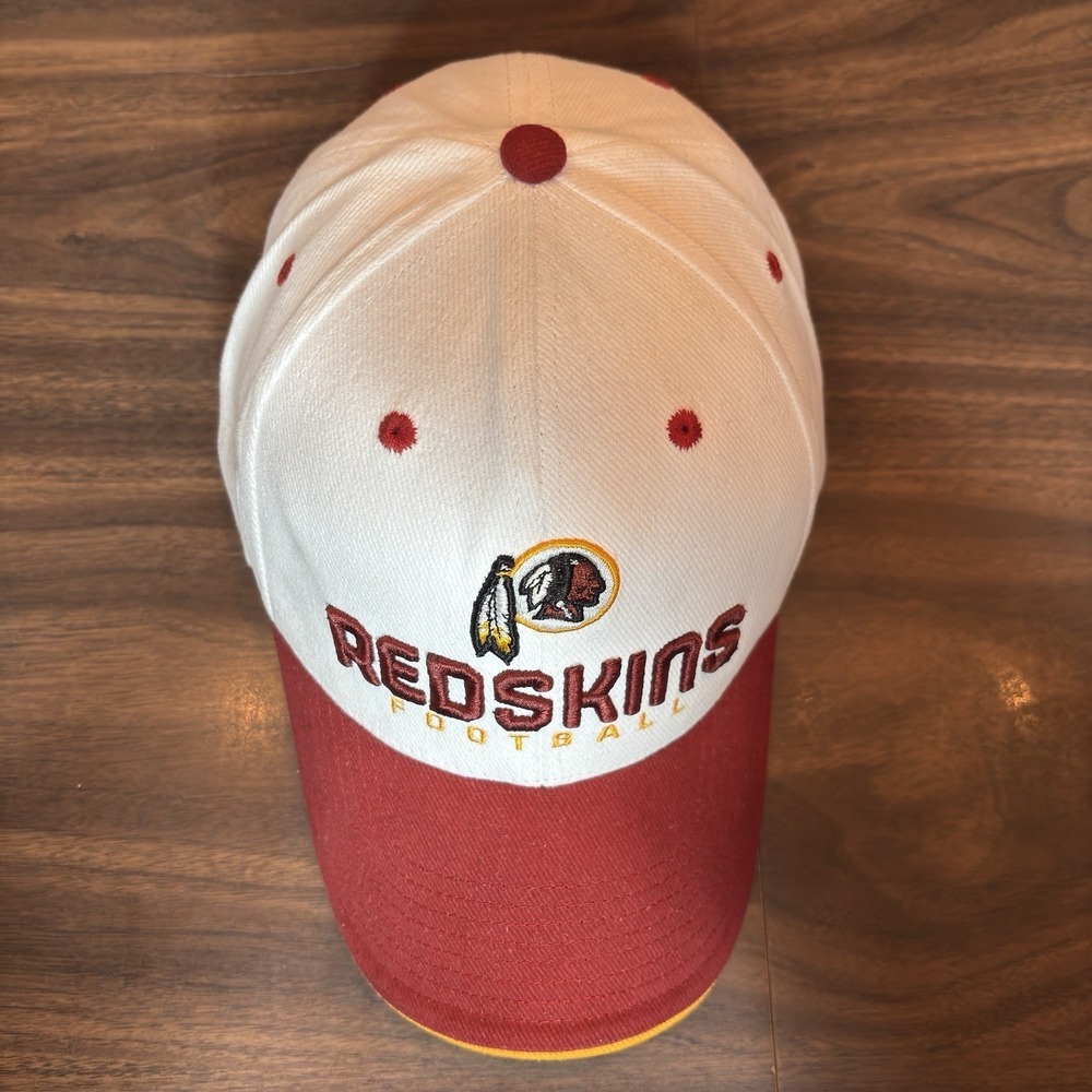 Adidas Washington Redskins NFL Football Strapback Hat OSFM White Red NWOT - Picture 11 of 14